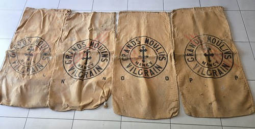 Lot anciens sacs en toile - en,