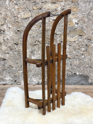 Ancien luge bois - luge,