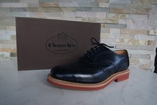 Church's Eu 40,5 Royaume-Uni 6,5 Chaussures à Lacets DOWNISH Bleu Neuf Autrefois