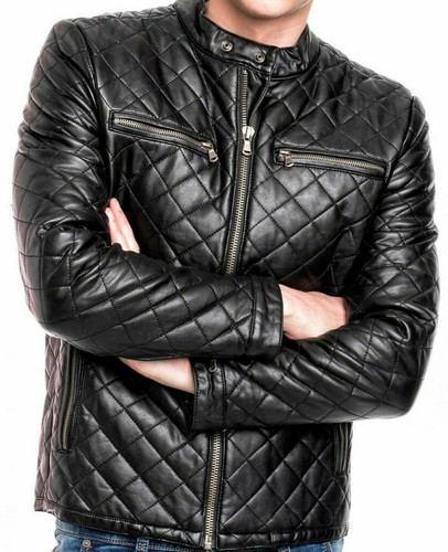 Veste cuir pour homme - cuir,