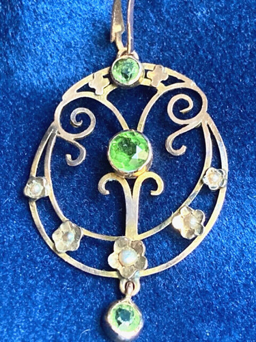 Pendentif édouardien 9k - pendentif,