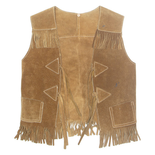 Gilet cuir marron pour - en,