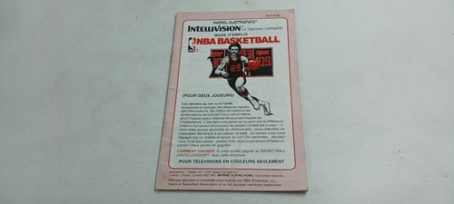 Notice jeu intellivision - du,