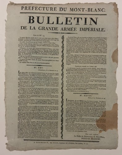 1805 bulletin grande armée - grande,
