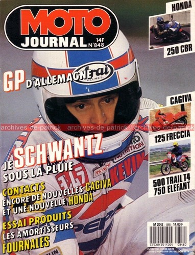 Moto journal 848 essai honda - moto,