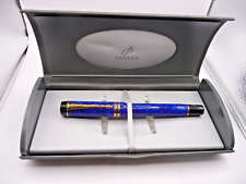 Parker Duofold Mark ll Blue Lapis Fountain Pen--18k medium-seldom used condition
