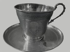 STUNNING SOLID SILVER POINCON MINERVE LUNCH