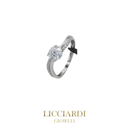 Bague solitaire femme blanc - bague,