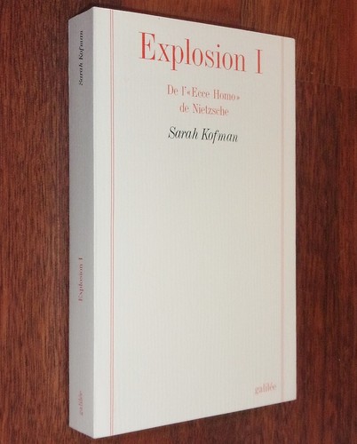 Sarah kofman explosions de - sarah,