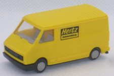 PRALINE fourgon FIAT 242  " HERTZ "  en HO 1:87eme
