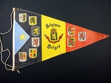 Fanion vintage de la Belgique België - en tissu