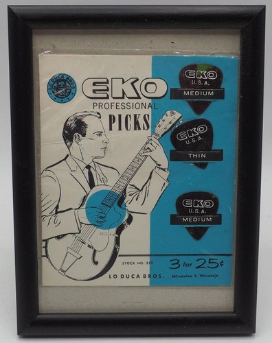 Duca bros eko guitar - lo, picks