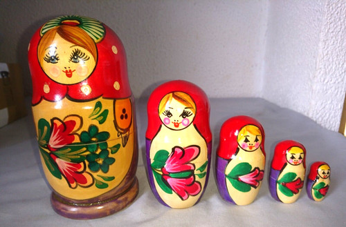 Old russian trundle - old, doll