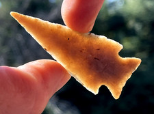 EXCEPTIONAL ENSOR POINT TEXAS ARROWHEAD AUTHENTIC INDIAN ARTIFACT TT2