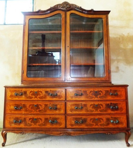 Marqueterie vitrines commodes - marqueterie,
