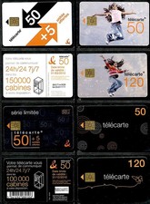 FRANCE - lot de 8 cartes téléphoniques années 2007/2009 (entre F1359 et F1370A)