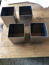 Set Of 4 IKEA UTBY Stainless Steel Leg Covers/ Sleeve/ Collar Fits Part #19122