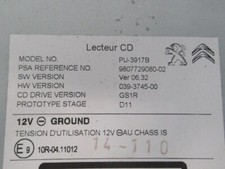 LECTEUR CD PEUGEOT 508