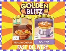 ✅PRE ORDER?GOLDEN BLITZ  ⭐⭐⭐⭐⭐ Masala Dabba &  Souffle Sticker