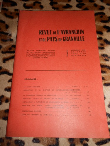 Revue avranchin et du - revue,