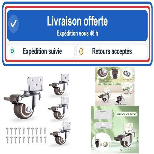 Roulettes pivotantes meubles - roulettes,