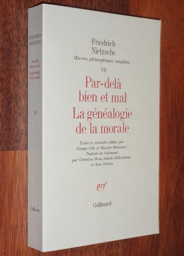 Friedrich nietzsche par - nietzsche, par-dela