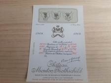 étiquette vin Chateau Mouton