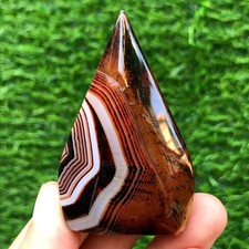 70G Rare Patterned agate Quartz Freeform Crystal Mineral Specimen Healing