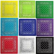 bandana face mask pack 100% Cotton Paisley Scarf Head Neck USA Fast Shipping