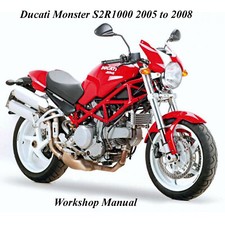 DUCATI MONSTER S2R1000 2005 to 2008 WORKSHOP MANUAL - PDF Files