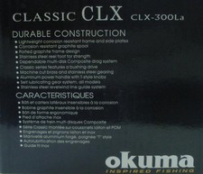 Okuma CLX-300LA Classic Stardrag Moulinet De Traîne Et De Lancer