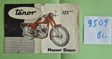 N°9509 bis / TENOR   Magnat Debon   TERROT 125 cc  / prospectus d'époque
