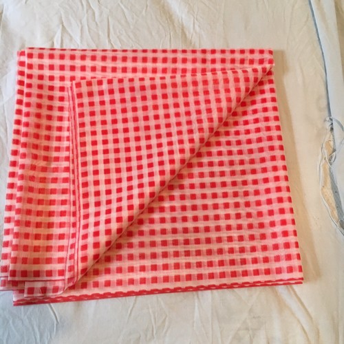 Tissu voilage vichy rideaux - tissu,
