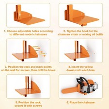 Points de scie à chaîne murale Rassette de porte-traits réglables trous