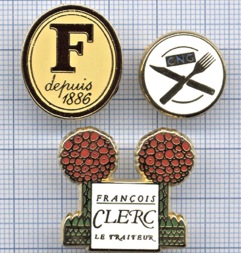 Lot pins gastronomie - lot, traiteur