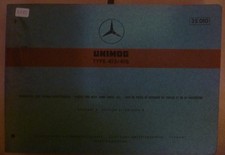 Mercedes Unimog 413 + 416 spare parts list 1969