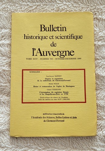 1989 bulletin historique - 1989,