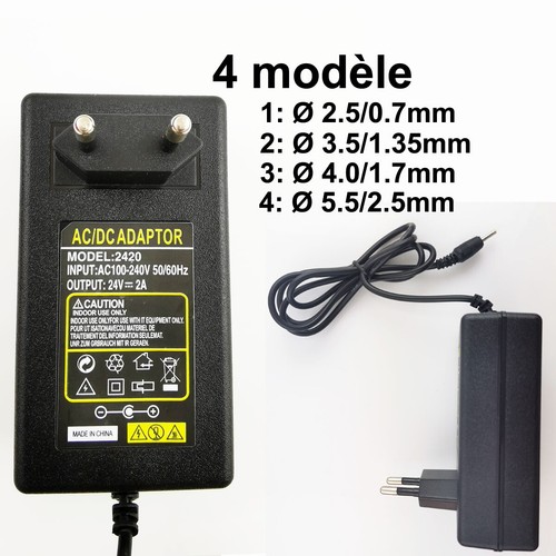 24v 2000ma plug chargeur - ue,
