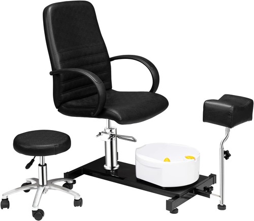 Pedicure chair white - white, with