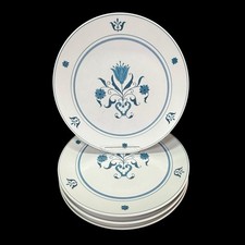 Noritake Blue Haven Dinner Plate 10 3/8” Blue Floral Vintage Set of 4