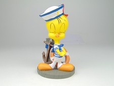 Vintage 2001 Warner Bros Looney Tunes Tweety Titi Sailor Mini Resin Statue
