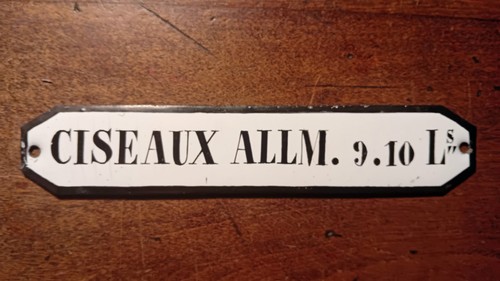 Ancienne plaque émaillée - ancienne,