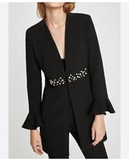 Zara Black Collarless Cost