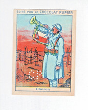 Chromo LES INSTRUMENTS DE MUSIQUE Le Clairon Guerre 14/18 Bien Pub PUPIER