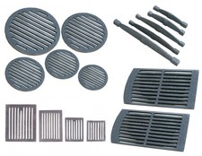 Grille d'angle cheminée