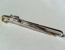 PINCE A CRAVATE vintage PARAPLUIE OMBRELLE doré et argenté