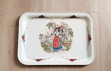 Plateau de service en métal vaisselle Obernai-Sarreguemines