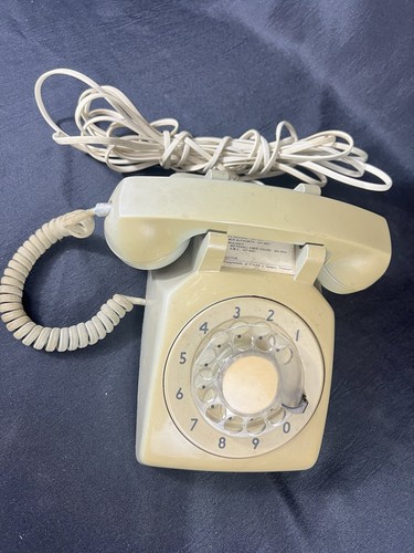 Vintage itt beige rotary dial - vintage,