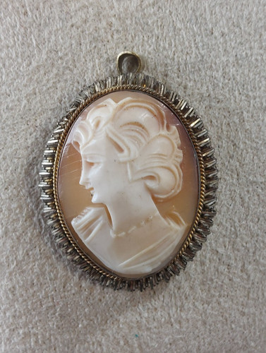 Ancien pendentif camée en - pendentif,