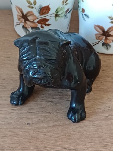 Statue bronze chien bouledogue - bronze,